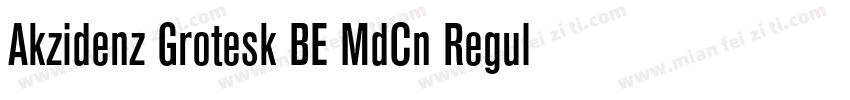 Akzidenz Grotesk BE MdCn Regular字体转换